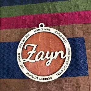Zayn Holiday Ornament Handmade Engraved
